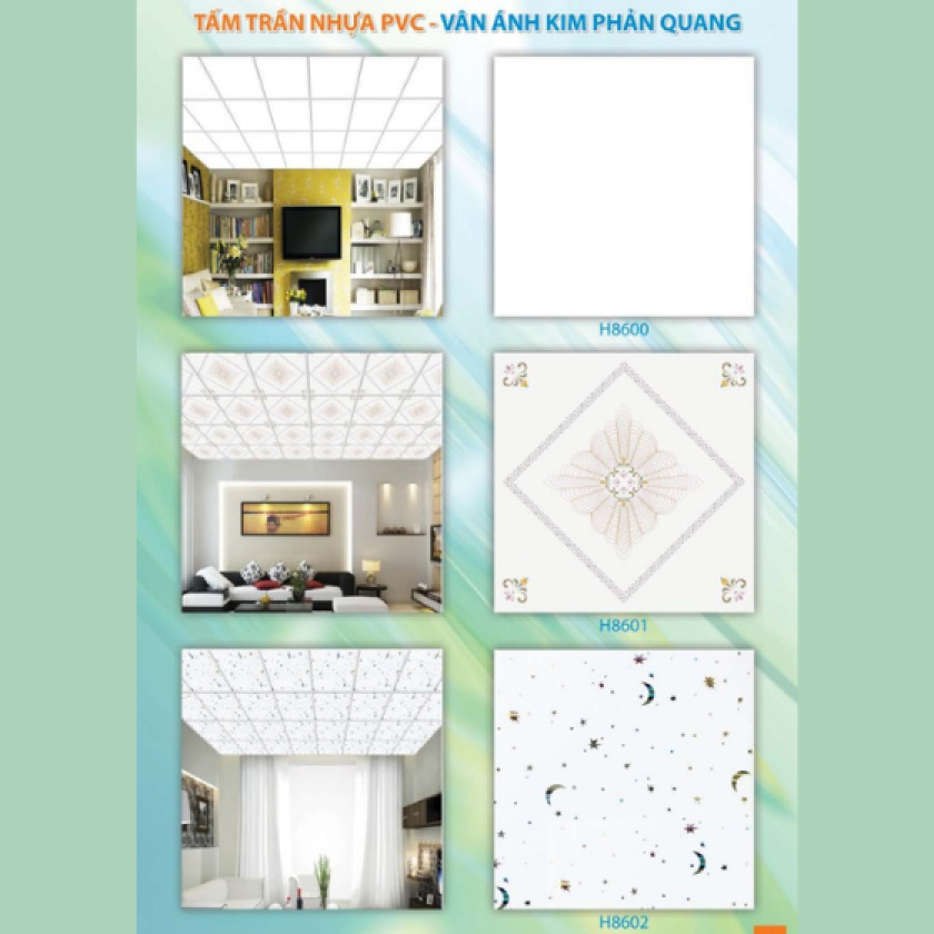 TẤM TRẦN NHỰA PVC - (H8600-H8616)